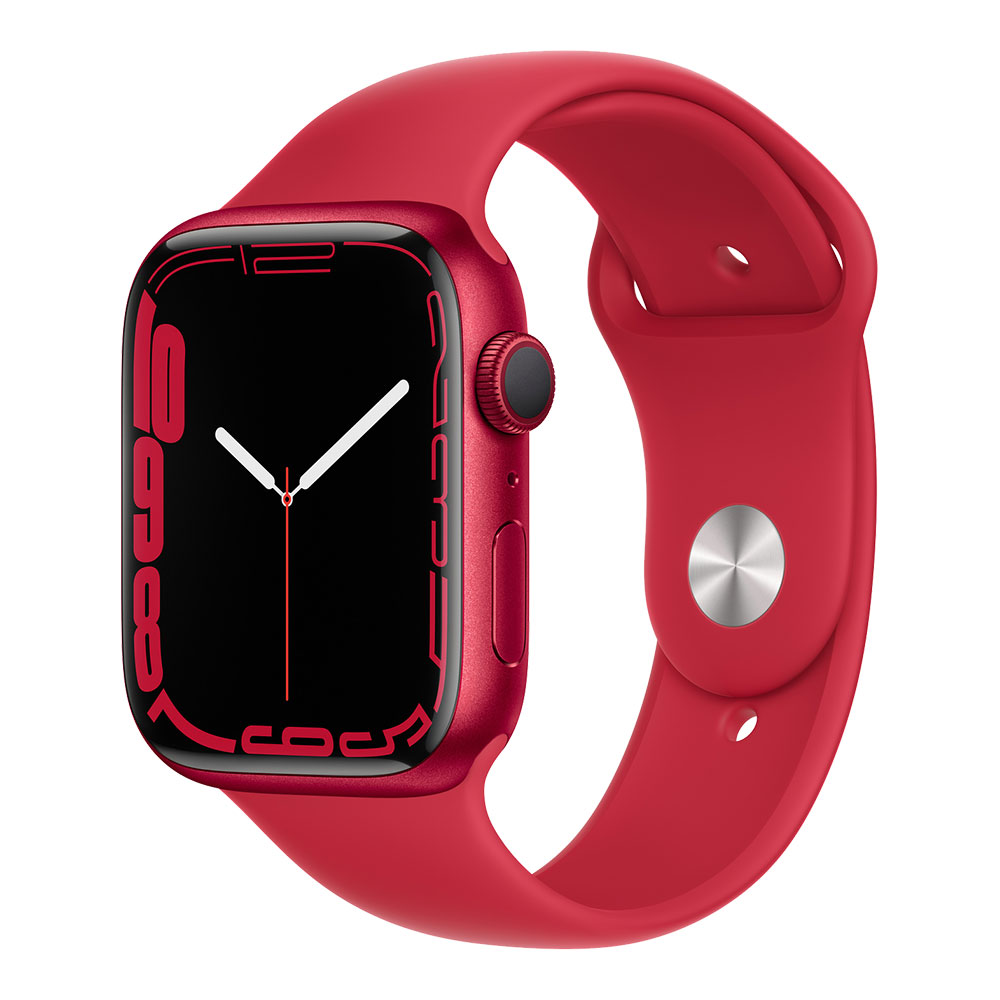 Apple Watch Series 7, 45 мм, корпус красного цвета, ремешок Product Red