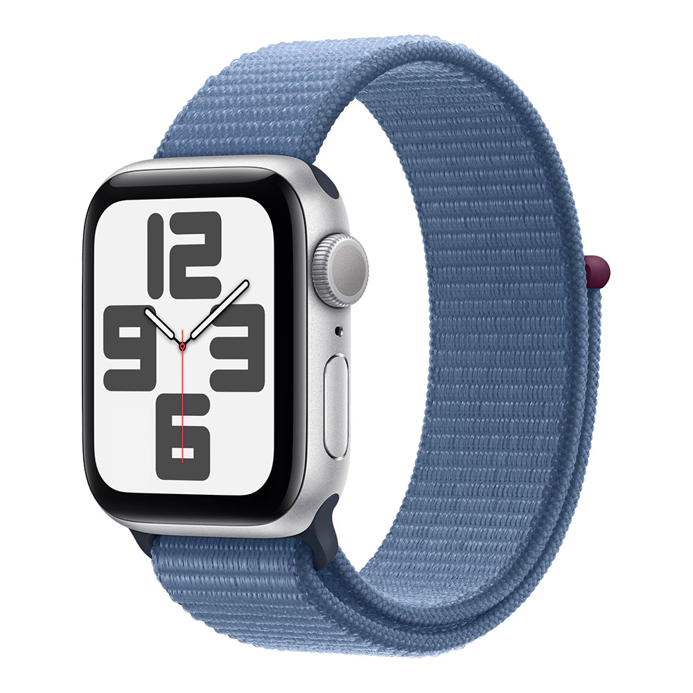 Apple Watch SE 2023, 40 мм, серебристый/синий