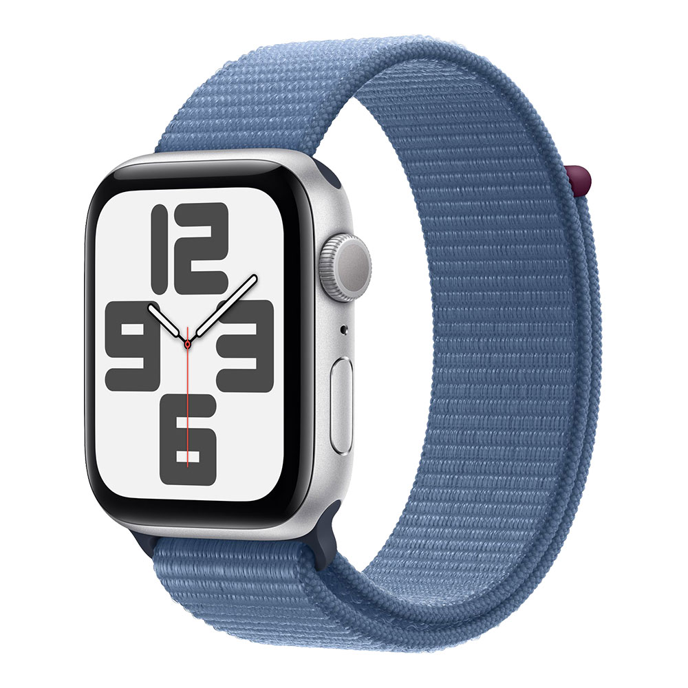 Apple Watch SE 2023, 44 мм, серебристый/синий